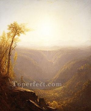 地味なシーン Painting - 山の峡谷の風景 サンフォード・ロビンソン・ギフォード